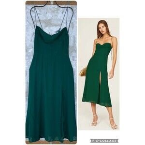 Reformation Juliette dress size 6 in Emerald